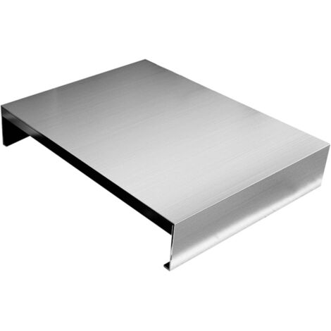 Protector de acero inoxidable para cocina de gas, cubierta de acero inoxidable para cocina de gas, cubierta protectora para olla arrocera, cocina de inducción y refrigerador (30 x 40 x 5 cm), color pl