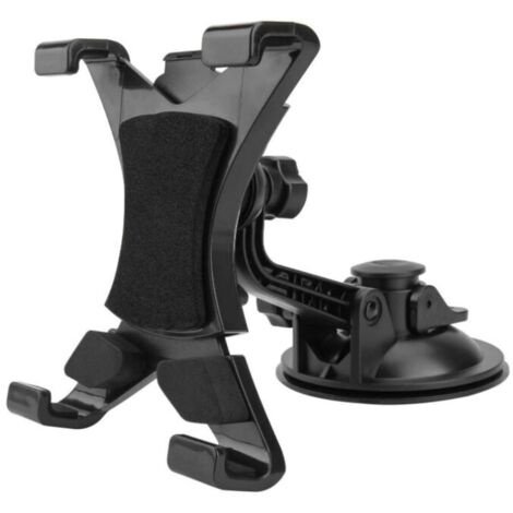 FOREHILL Auto-Tablet-Halterung, 360 Grad verstellbare Auto-Tablet-Halterung mit starkem Saugnapf (Schwarz) (1/5)