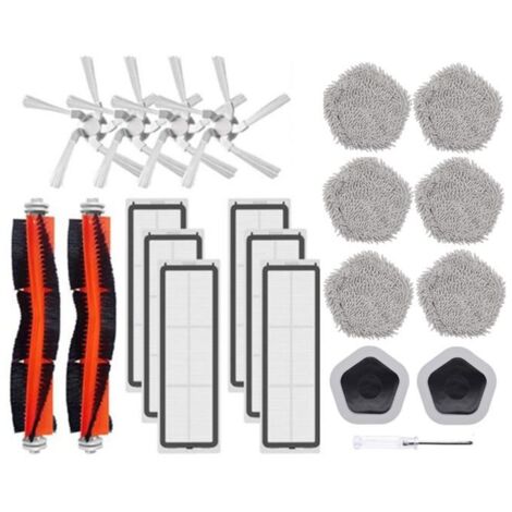 Zubehör für die Xiaomi Dreame Bot W10 und W10 Pro Saugroboter: Hauptseitenbürste, Filter, Wischpad und Wischmopphalter (1/5)