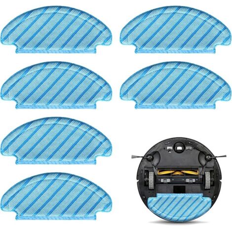 6 Mikrofaser-Wischtücher Für Ecovacs DEEBOT OZMO N8, N8+, T8, T8+ & Mehr – Waschbar & Wiederverwendbar