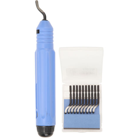 Utensile per sbavatura FOREHILL con 10 lame per la rimozione di bave dai bordi di tubi in rame e PVC, metallo artistico in resina stampata in 3D NB1100 (1/5)