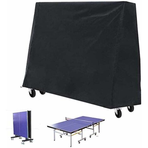 Copertura per tavolo da ping pong FOREHILL - per uso interno ed esterno, con coulisse sul fondo (165×70×185 cm) (1/5)