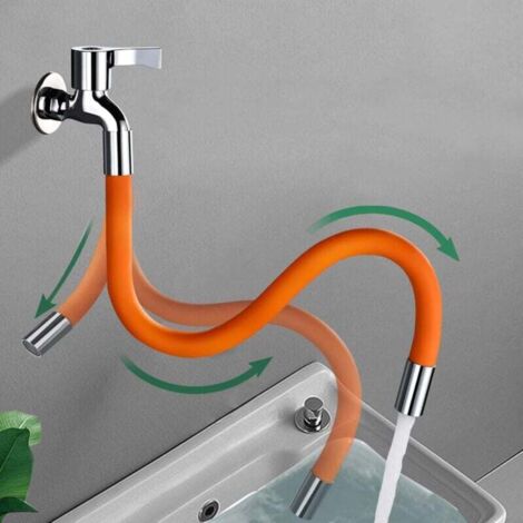 Tubo di Prolunga per Rubinetto da Giardino con Protezione Antipiega a Spirale per Un'irrigazione Efficiente, Connettore Facile e Accessorio di Montaggio