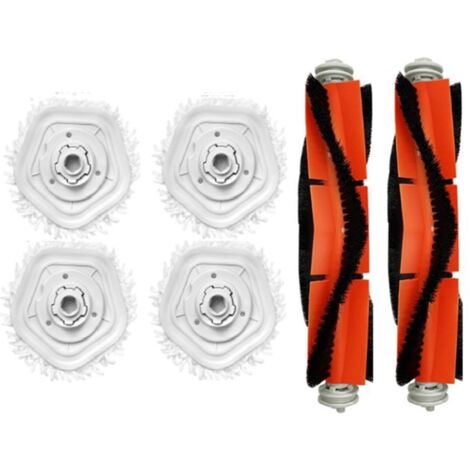 Set di 6 pezzi di ricambio per robot aspirapolvere Dreame Bot W10/W10 Pro: panni e supporti per mocio rimovibili (1/5)