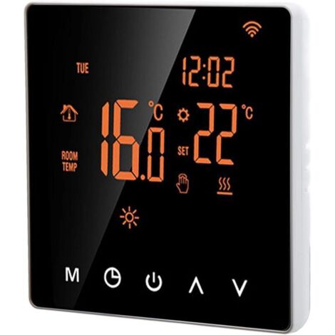 Matybobe Termostato per riscaldamento a pavimento, termostato, touch