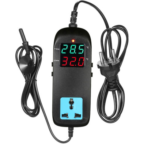 Termostato elettronico intelligente MH-2000 con display digitale e cavo di alimentazione Visualizzazione della temperatura (1/5)