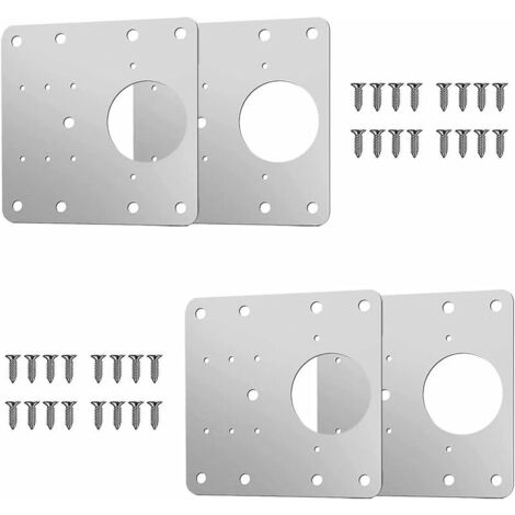 Parte di riparazione della cerniera in acciaio inossidabile 9090 con viti, 4 pezzi (1/5)