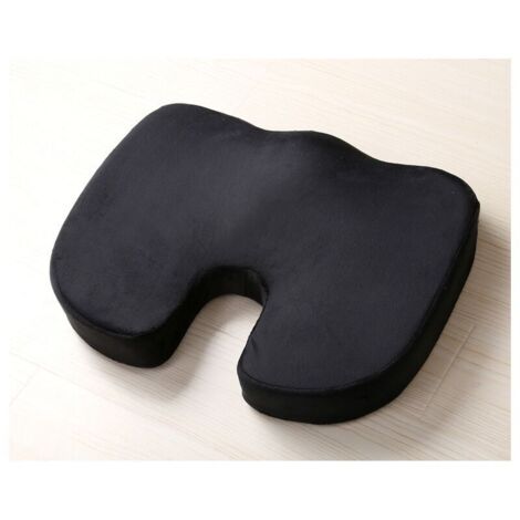 Cuscino in memory foam per sedia da ufficio, comodo cuscino ortopedico antiscivolo, cuscino per sciatica, sollievo dal dolore al coccige e alla schiena (1/4)