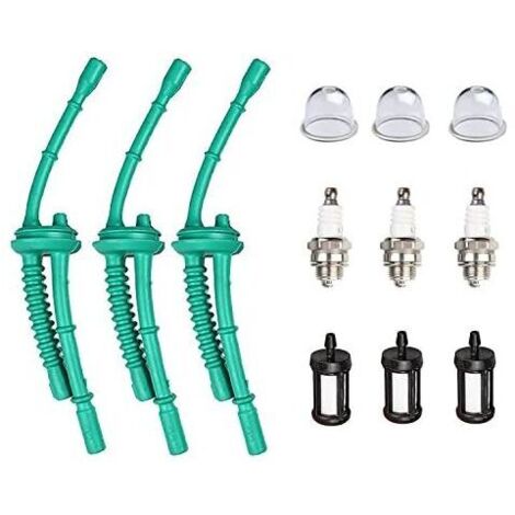 Pompetta di adescamento del filtro del carburante con candela per decespugliatori STIHL FS55 FS38 FS45 FS46 FS55R KM55 HL45 MM55 FS100 FS110 FS130 (1/5)