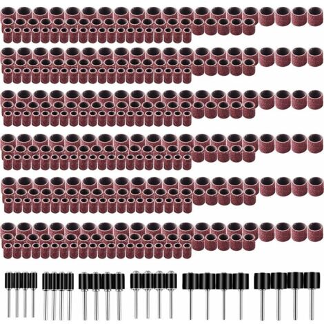 Set di anelli abrasivi per smerigliatrice elettrica da 384 pezzi, accessori per smerigliatrice sospesa, borsa per set di anelli abrasivi (1/5)