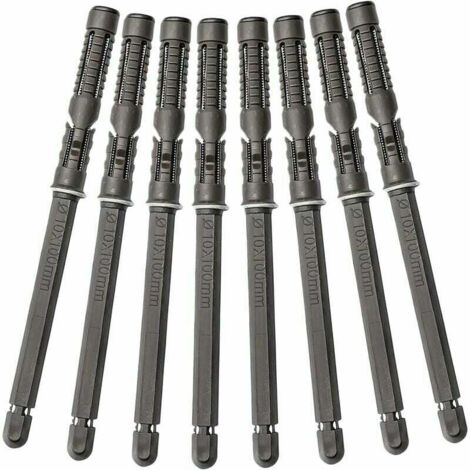 Staffe per mensole galleggianti nascoste da 8 pezzi, supporti invisibili per mensole a parete, supporto resistente per mensole da parete fai da te, pannello galleggiante (10x100 mm) (1/5)