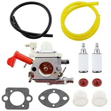Carburatore con guarnizione - Tubo carburante - Filtro carburante - Pompetta di adescamento - Per Walbro WT-664 WT-668 WT-997 - Carburatore Zenoah CY HPI FG Baja 5B SS 5T da 23-30,5 CC (1/5)