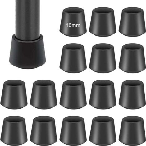 16 pezzi di tappi rotondi esterni rinforzati, diametro 16 mm, protezioni per gambe di sedie (1/5)