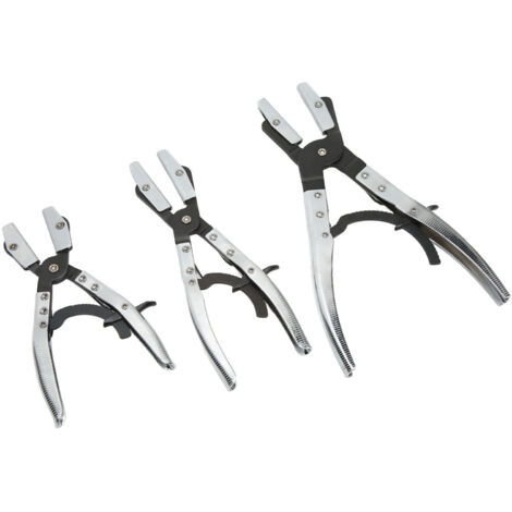 Set di fascette stringitubo FOREHILL da 3 pezzi, autobloccanti, lunghezza 8", 10", 12", acciaio al carbonio per tubi del liquido di raffreddamento, radiatore e carburante (1/5)