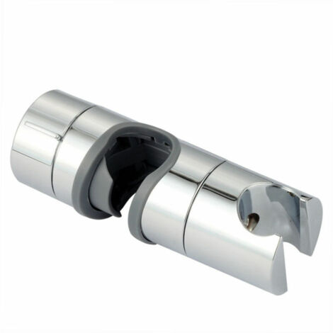 Porta doccia regolabile per aste scorrevoli, diametro da 18 a 25 mm, grigio (1/5)