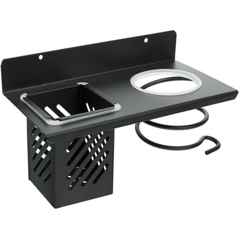 Porta asciugacapelli, porta asciugacapelli da parete, multifunzionale (1/5)