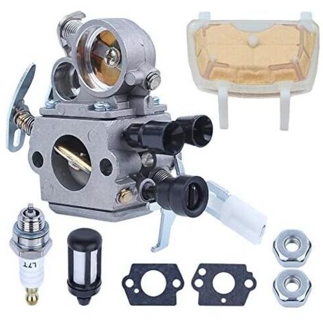 Kit filtro aria carburatore per motoseghe Stihl MS171, MS181, MS211, MS211C, 1139 120 0619, 1139 120 7100, 1139 120 0612, 1139 120 1602 sostituisce il carburatore per Zama C1Q-S269 (1/5)