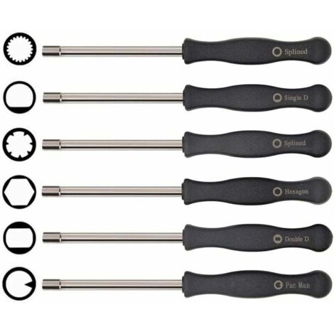 Set di cacciaviti per carburatore FOREHILL, 6 pezzi, attrezzo di regolazione compatibile con motoseghe Husqvarna 125, 135, 136, 137, 141, 141, 235, 235e, 236, 236e, 240, 240e, 435, 435e, 440e, McCullo (1/5)