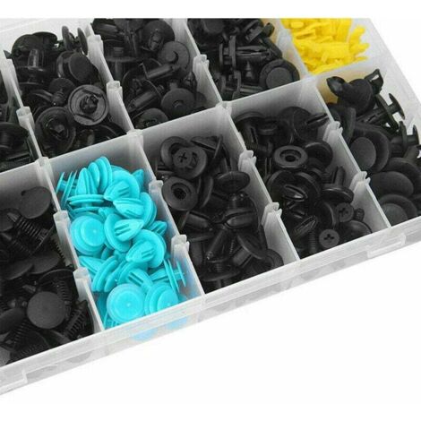 Clip di fissaggio in plastica resistente per riparazioni auto facili 50 pezzi