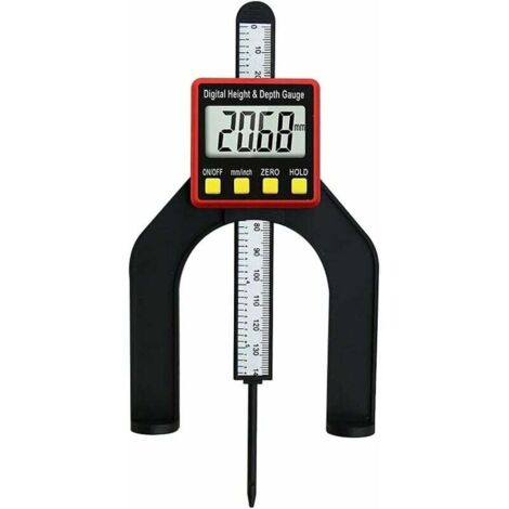Calibro di profondità digitale FOREHILL, calibro di misurazione dell'altezza per la lavorazione del legno, strumento di misurazione dell'altezza 2 in 1 per l'impostazione delle scanalature (1/5)