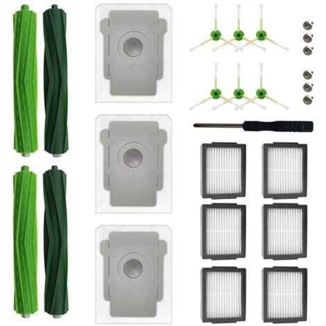 Per iRobot Roomba i7+, j7+, j7+, i3+, i3+, i4, i4+, i6, i6+, i8, i8+, i5, i6, i7 Spazzole in gomma, filtri, accessori per aspirapolvere (1/5)