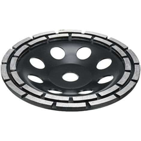 Mola abrasiva diamantata nera a doppia fila da 180 mm per rettifica elettrica, per la rettifica di pareti (1/5)