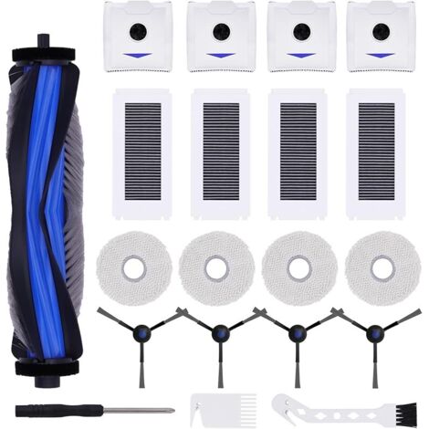 FOREHILL 20 pezzi di ricambio accessori per Ecovacs Deebot N30 Pro, pezzi di ricambio per aspirapolvere N30 Pro, 1 spazzola principale + 4 (1/5)