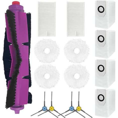 Set di accessori di ricambio FOREHILL da 15 pezzi per aspirapolvere EUREKA J12 Ultra: 1 spazzola principale, 4 spazzole laterali, 2 filtri, 4 panni per mocio (1/5)