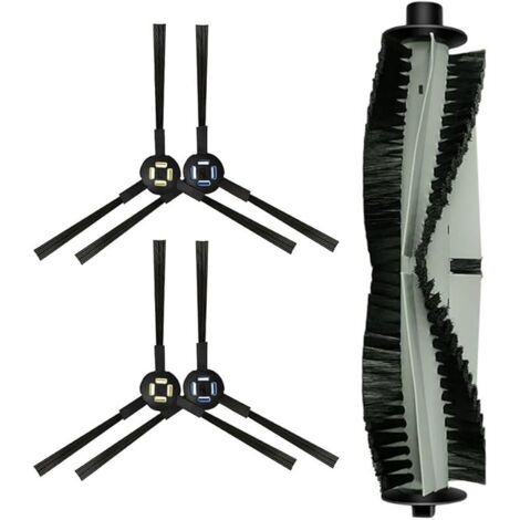 Spazzola per aspirapolvere FOREHILL per robot aspirapolvere Silvercrest SSR1 SSRA1 per A9s A9 A7 L100 (1 spazzola a rullo + 4 spazzole laterali) (1/5)