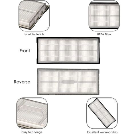 FOREHILL (8 pezzi) Filtro HEPA per Roborock S7 S7+ S7 MaxV S7 MaxV Plus