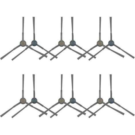 FOREHILL Confezione da 12 spazzole laterali di ricambio per robot aspirapolvere compatibili con la spazzatrice Eureka E10S (1/2)