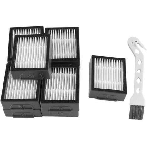 Paquete de 10 filtros HEPA de repuesto para el robot aspirador iRobot Roomba de las series I y E: E5, E6, E7, I3, I3+, I4, I6, I6+, I7, I7+, I8 e I8+/Plus. (1/5)