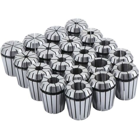 Juego de 19 pinzas de precisión ER32 para cabezal delantero, de 2 mm a 20 mm, portapinzas ER32 para herramientas de fresado y grabado CNC (1/5)