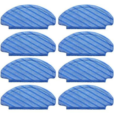 Paquete de 8 almohadillas de repuesto lavables FOREHILL, compatibles con las aspiradoras robóticas Ecovacs Deebot T8, T8+, T8 Aivi, N8, N8 Pro y N8 Pro+. (1/5)