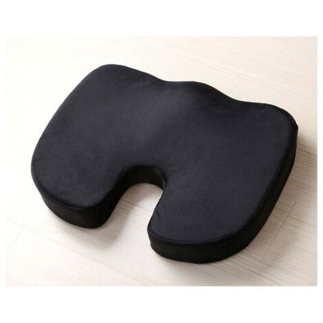 Cojín de espuma viscoelástica para silla de oficina, cómodo, antideslizante y ortopédico, ideal para la ciática y para aliviar el dolor de coxis y espalda. (1/4)