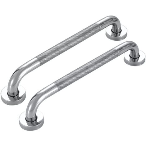 FOREHILL Paquete de 2 barras de apoyo para baño, 50 cm, acero inoxidable, antideslizantes, para ducha, bañera, inodoro y escaleras (1/5)