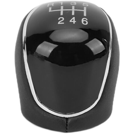 Pomo de palanca de cambios FOREHILL, pomo de palanca de cambios de repuesto negro para Ford C-Max 06/2007 a 07/2010 (6 velocidades) (1/5)
