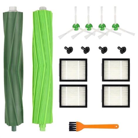 Piezas de repuesto: Cepillo principal, cepillo lateral, filtro HEPA para iRobot Roomba I3, I3+, I4, I7, E5, E6, E7 (1/5)