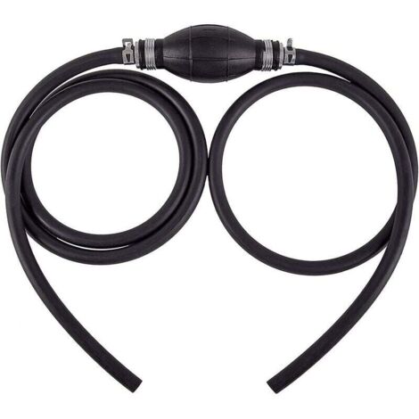 Conjunto de línea de combustible de 8 mm, bomba de cebado de gasolina con manguera de goma para conexiones de motor de barco, bomba de succión manual, motor fueraborda (1/5)