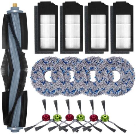 Accesorios para las aspiradoras Ecovacs Deebot X1 Omni/X1 y Omni/X1 Turbo: 1 cepillo principal, 6 cepillos laterales, 4 mopas, 4 filtros. (1/5)