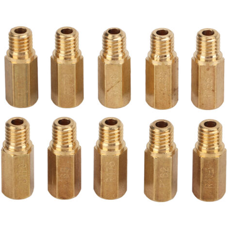 Juego de 10 surtidores principales de metal para Keihin FCR MX, PWK, PWM, PE, PJ 155-178 (1/5)