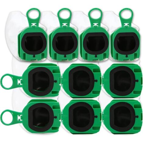 Paquete de 10 bolsas para aspiradora ZEYXINH para Vorwerk Kobold VB100, VB 100, FP100, FP 100 – Bolsas filtrantes de primera calidad para aspiradoras. (1/5)