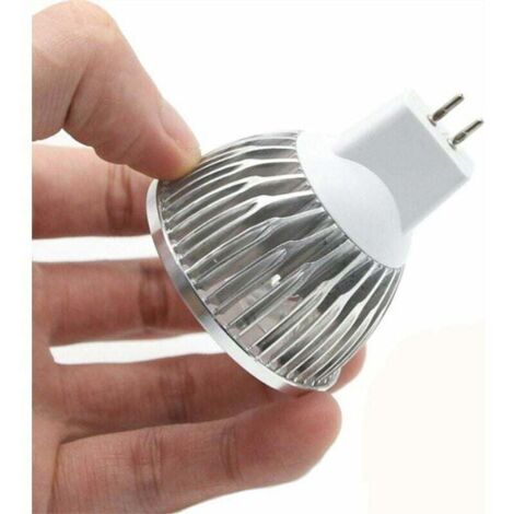 Bombilla LED MR16, 3 W, luz blanca cálida, GU5.3, 12 V, foco LED de 3 W ...
