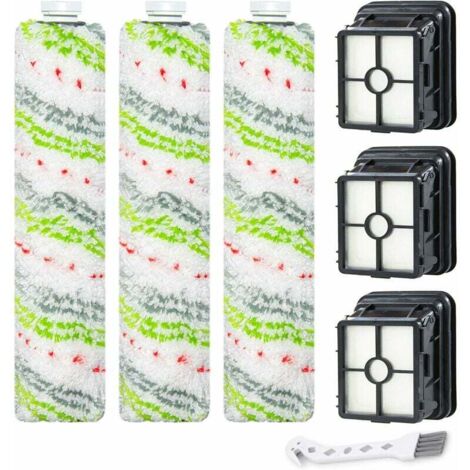 El juego de cepillo y filtro de repuesto 2554A es compatible con las aspiradoras Bissell CrossWave Wireless Max 2554A, 2590, 2593 y 2596. (1/5)