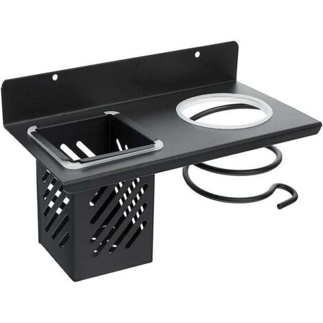 Soporte para secador de pelo, soporte de pared para secador de pelo, multifuncional (1/5)