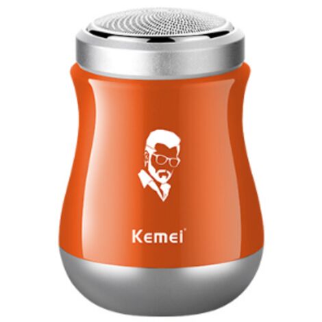 Afeitadora corporal eléctrica portátil mini FOREHILL KM-RS91 con tres cuchillas (USB naranja) (1/5)
