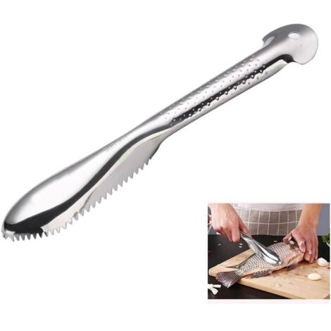 Raspador de escamas de pescado Forehill fabricado en acero inoxidable 304 (28,5 x 4 cm) (1/5)