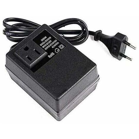 Tensión nominal: 200 W - Transformador: 220 V a 110 V - Enchufe europeo. (1/5)