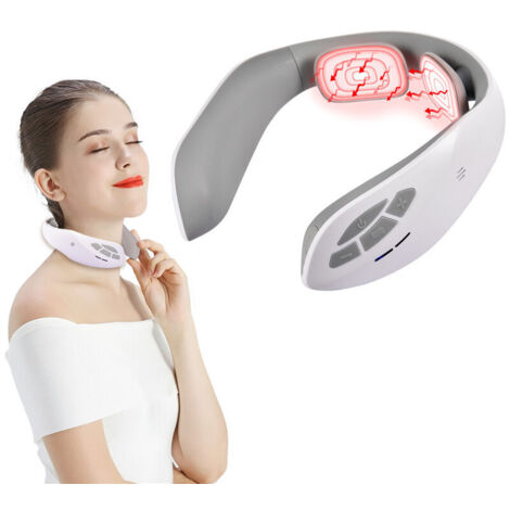 Masajeador eléctrico de cuello para uso doméstico, masajeador de pulso inteligente inalámbrico con función de calor, masajeador de hombros y cuello (1/5)