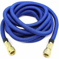 Manguera de jardín, manguera extensible, manguera flexible retráctil con conectores metálicos para riego/limpieza de jardín/lavado de coches (5 m)